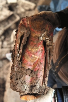An artifact from the excavation in Hebei. From china.org.cn