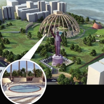 Artist's impression of the planned memorial. From dnaindia.com