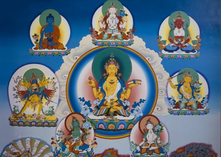 One of the paintings by Tiffani at Lama Padma Samten's temple in Brazil