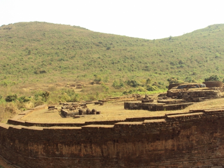 Buddhist ruins at Udaygiri 1. Photo by BD Dipananda