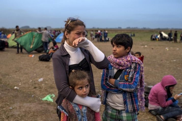 Syrian refugees. From ibtimes.com