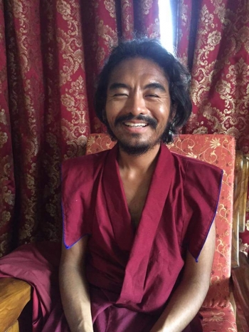 Mingyur Rinpoche after his return to Tergar Monastery. From imgur.com