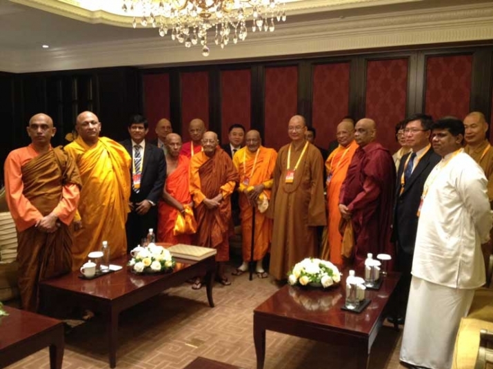 The Sri Lanka Buddhist delegation in China. From ft.lk