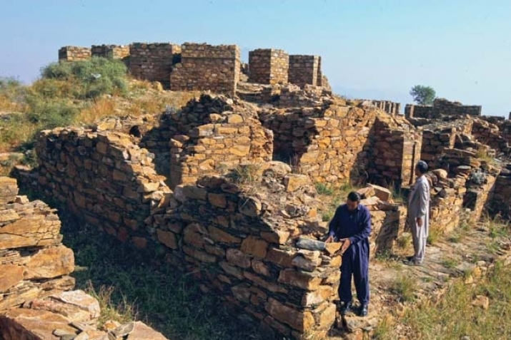 October's deadly earthquake caused significant structural damage at Jamal Garhi. From tribune.com.pk