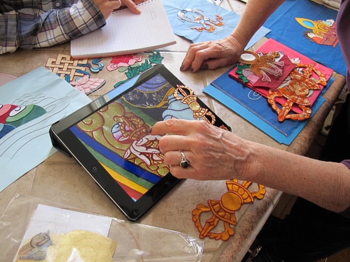 Students learn an ancient textile art with the help of modern technology
