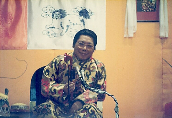 Chögyam Trungpa Rinpoche, 1984. Photographer unknown. From Walter Fordham