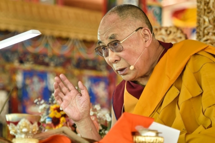 His Holiness the Dalai Lama conducting the 33rd Kalachakra initiation in Ladakh in July 2014. From kalachakra2016.net
