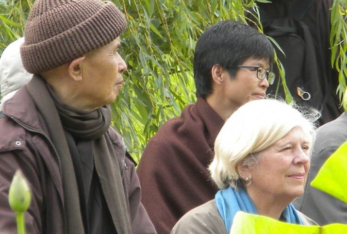 Peggy with Thich Nhat Hanh