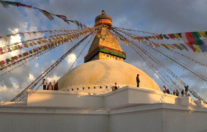 Boudhanath Stupa, Kathmandu, Nepal. Circa 7th century. Image by biranbag/flickr. From sacred-destinations.com