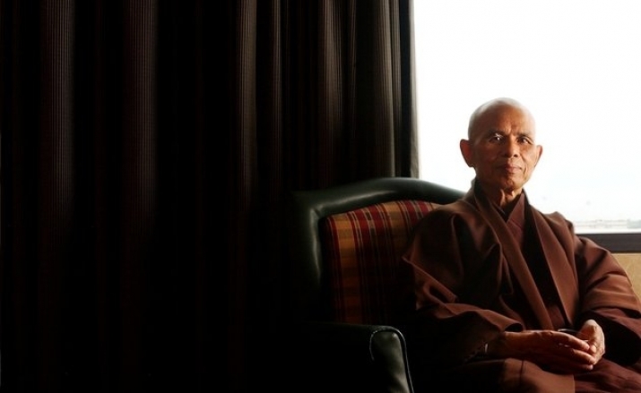 Zen master Thich Nhat Hanh. Photo by Cyrus McCrimmon. From huffingtonpost.com