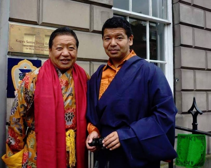 Jigme Tarap with his father Akong Rinpoche. From heraldscotland.com