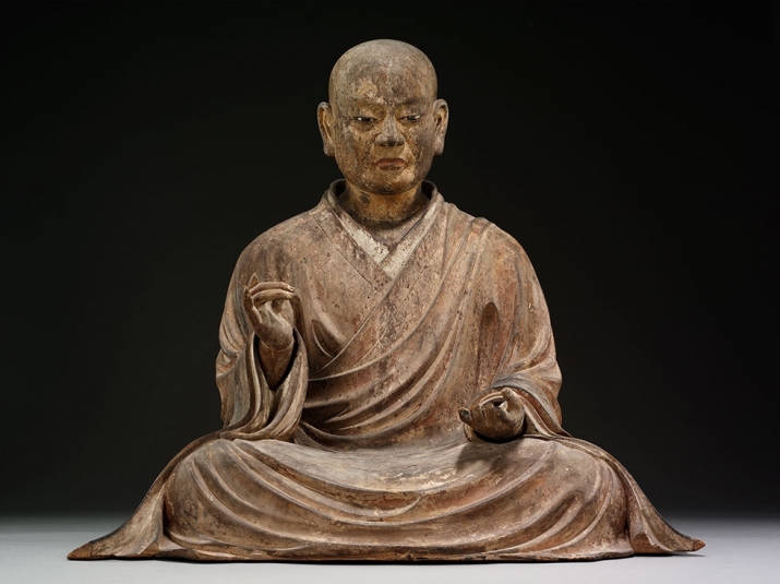 The Shinto deity Hachiman in the guise of a Buddhist monk, 1328. From asiasociety.org