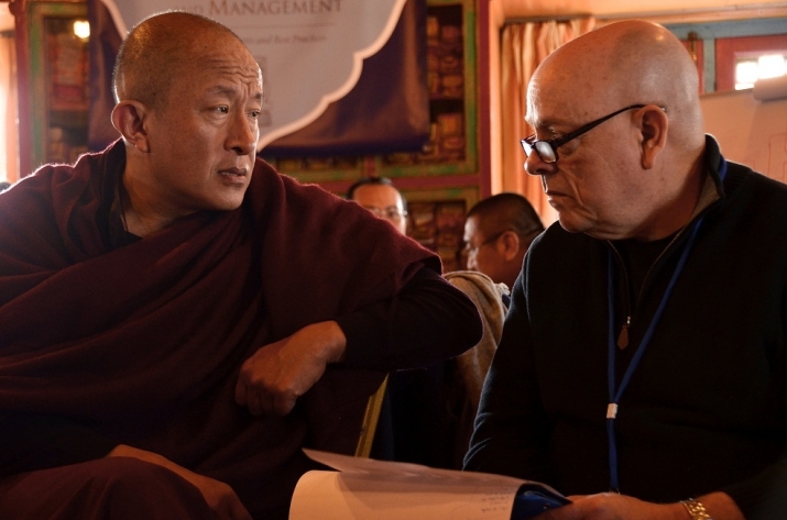HE Dzongsar Khyentse Rinpoche and Chris Jay. Photo by Stacey Stein