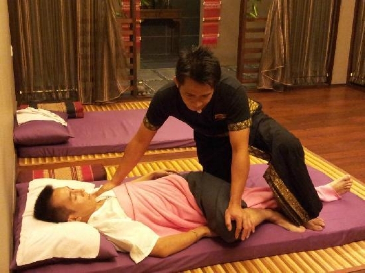 Thai massage techniques aim to compress, stretch, and rock the body to clear blockages and relieve tension, and to facilitate energy flow and circulation by stimulating pressure points. From tripadvisor.com