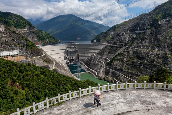 The 958-foot-tall Xiaowan Dam—the world's sixth tallest—on the Lancang (Mekong) River in China's Yunnan Province supplies power to cities and industry in southern China. Completed in 2010, the dam displaced more than 38,000 people. From nationalgeographic.com