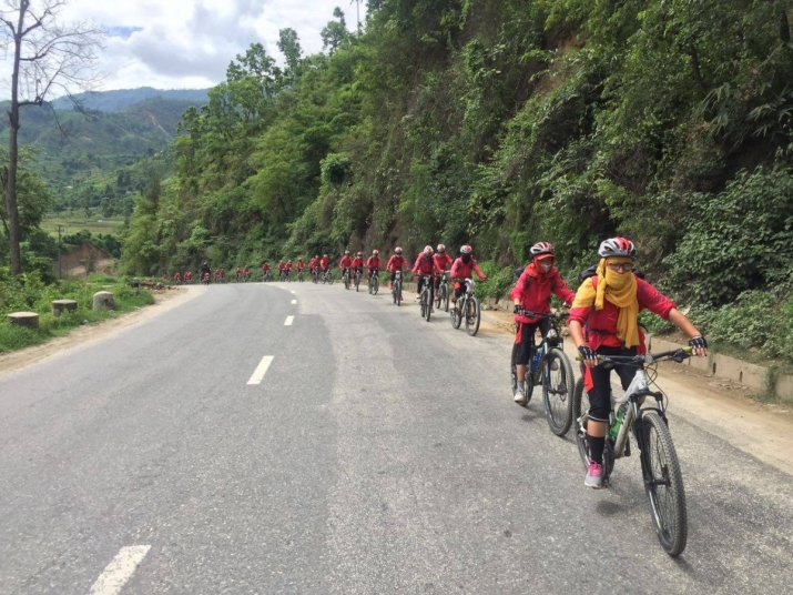 Yatris on their way to Ladakh. From Gyalwang Drukpa Facebook