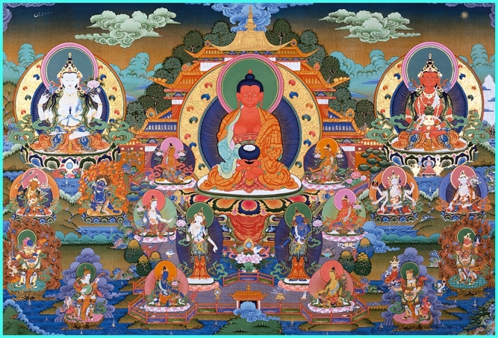 A painting of Amitabha Buddha on display at the museum. From rbth.com