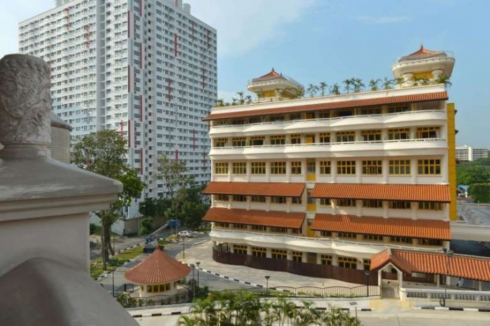 The new Buddhist College of Singapore building is housed within the compound of Kong Meng San Phor Kark See Monastery. From straitstimes.com