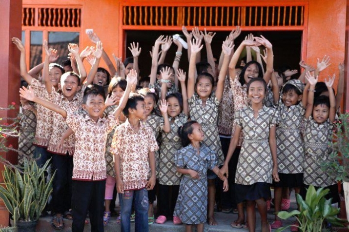 Sponsored students in central Java
