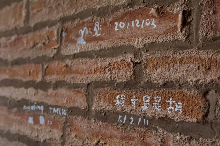The problem of graffiti in Bagan is not entire new, with some examples dating back decades. Photo by Teza Hlaing. From frontiermyanmar.net