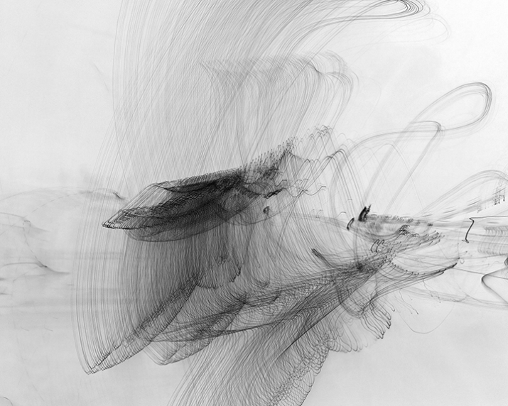 <i>Flying with Me</i> by Echo Lew, 2012. Photograph of moving light printed in ink on fine art paper. Image courtesy of the artist