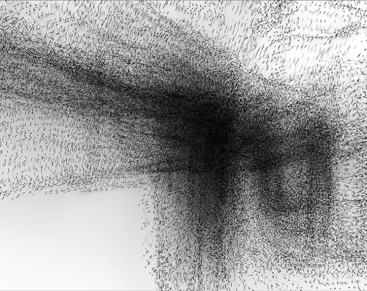 <i>Bridge</i> by Echo Lew, 2011. Photograph of moving light printed in ink on fine art paper. Image courtesy of the artist