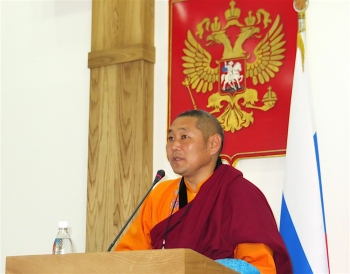 Lopsan Chamzy, kamby lama of the Republic of Tuva