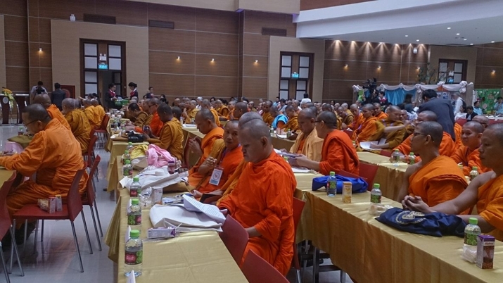 Monastic attendees at the first session of ABC-1. Image courtesy of the author