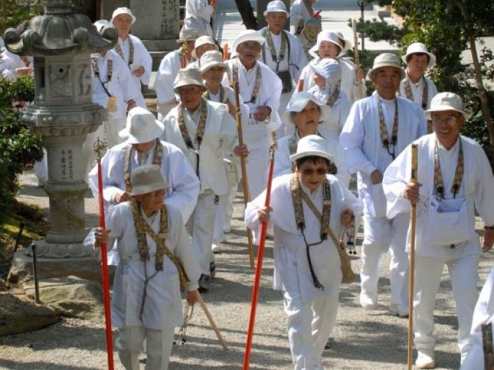 Buddhist pilgrims en route. From independent.co.uk