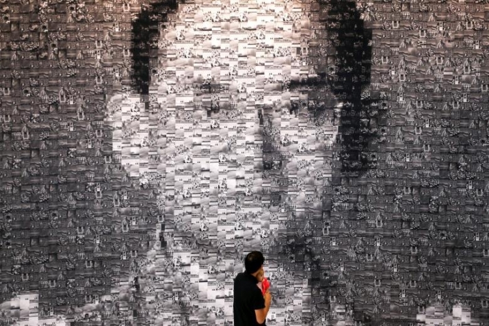A collage of pictures of Thailand's late king, Bhumibol Adulyadej, at an exhibition held in his honor in Bangkok. Photo by Athit Perawongmetha. From reuters.com
