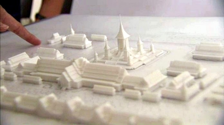 An artist's representation of the planned site in front of Bangkok's Grand Place. From pattaymail.com