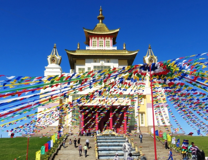 The largest Buddhist temple in Europe—the Golden Abode of Shakyamuni Buddha in Elista, Kalmykia. Image courtesy of the author