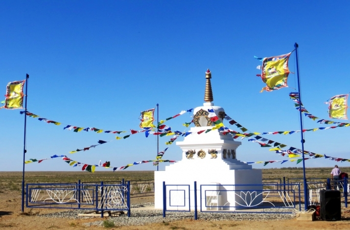 The Stupa of Enlightenment in Lagansky District, Kalmykia. Image courtesy of the author