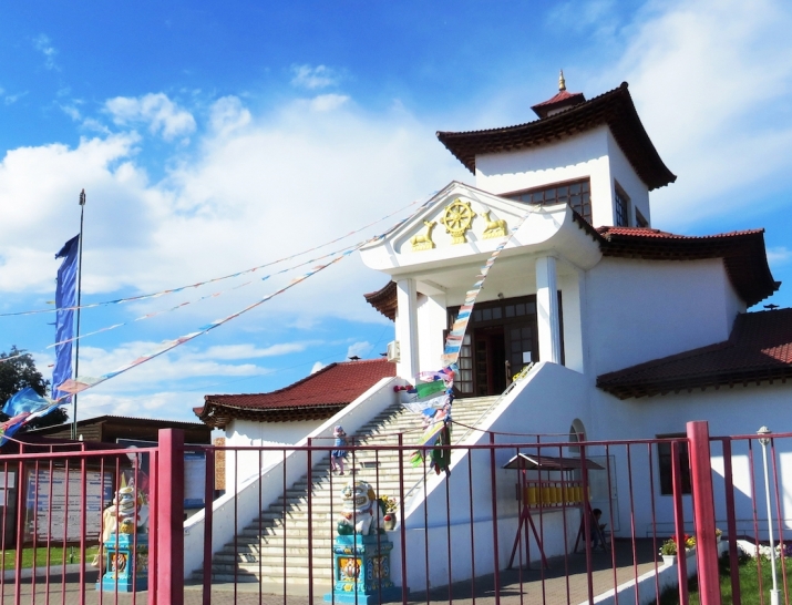 Tsechenling Buddhist Temple in Kyzyl, Tuva. Image courtesy of the author