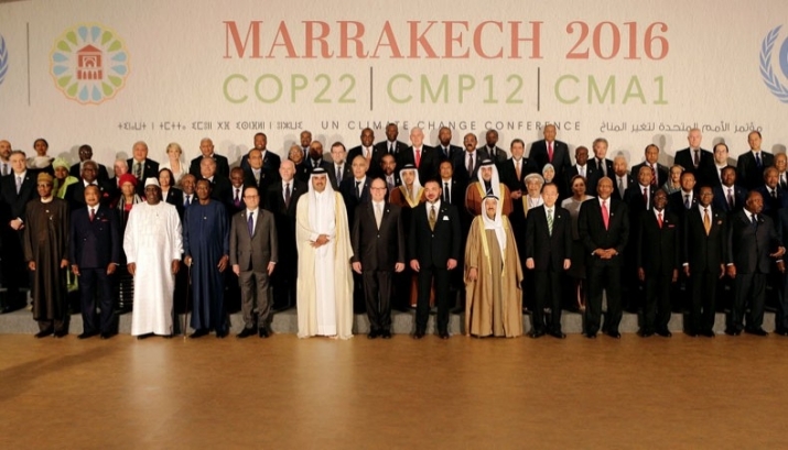 World leaders at COP22 in Marrakech, 15 November 2016. From newagebd.net