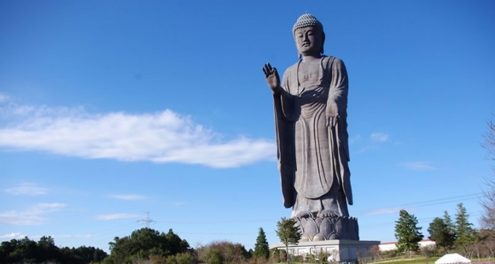The Ushiku Daibutsu Amitabha Buddha in Ushiku, Ibaraki Prefecture, Japan. From Daily News Dig