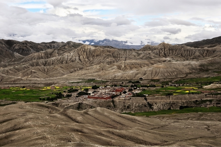 The walled city of Lo Manthang in Upper Mustang. Photo by David Rengel. From thediplomat.com