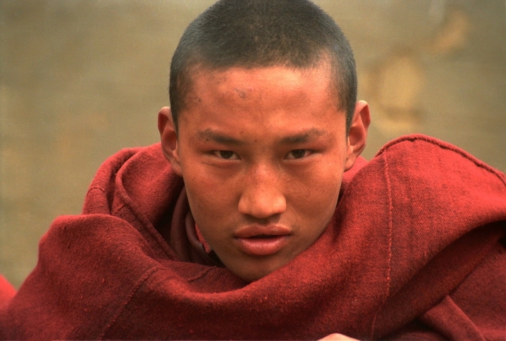 Portrait, Shigatse, Tibet, 1982. Photo by Yang Liquan