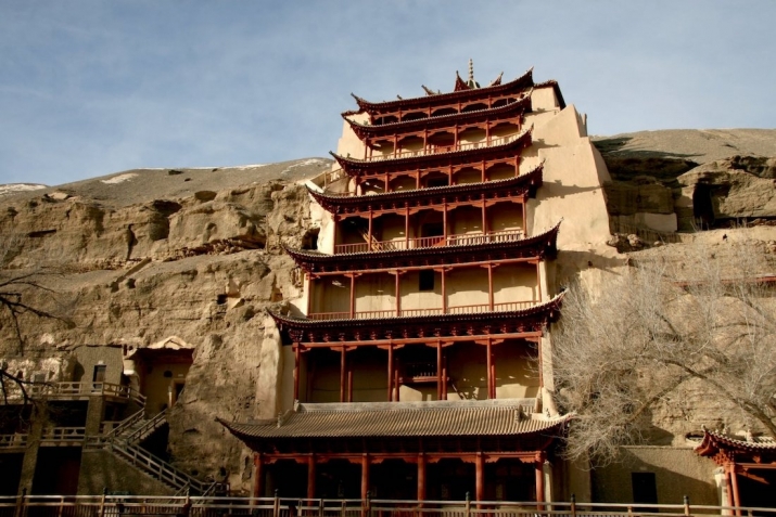 Tourist numbers to the Buddhist Mogao Caves are soaring. From wordpress.com