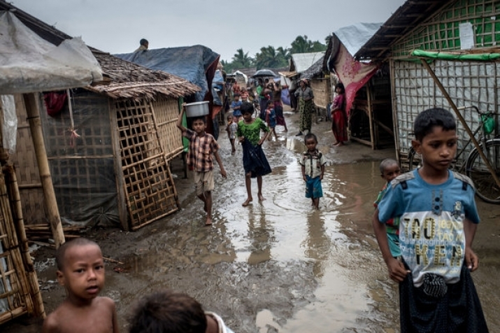 A resettlement camp for Rohingya Muslims. From thecommunity.com