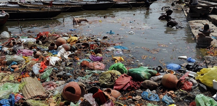 Pollution of the Ganges river. From scind.org