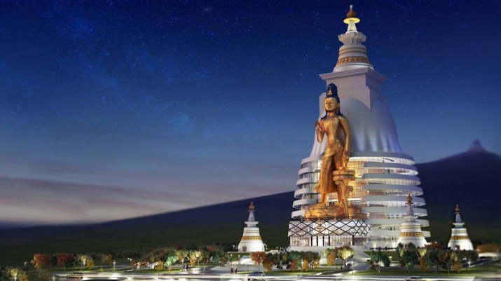 Artist's impression of the completed Grand Maitreya Project. From Grand Maitreya Project Facebook