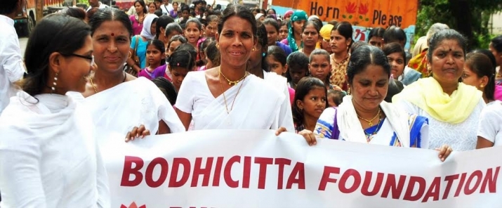 Poor Dalit women find a voice through the Bodhicitta Foundation. Image courtesy of the Bodhicitta Foundation and Marc Leow