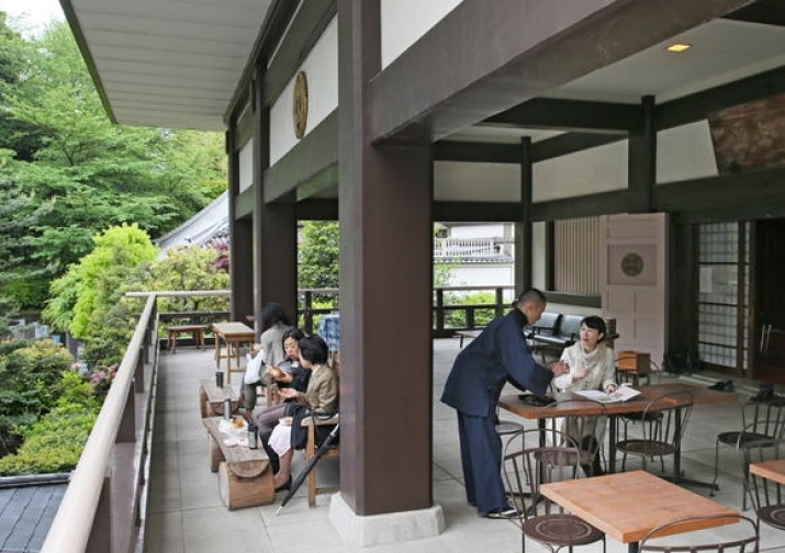 The cafe at Komyo-ji was Shokei's first venture to help the temple maintain its financial footing and encourage more visitors. From asia.nikkei.com