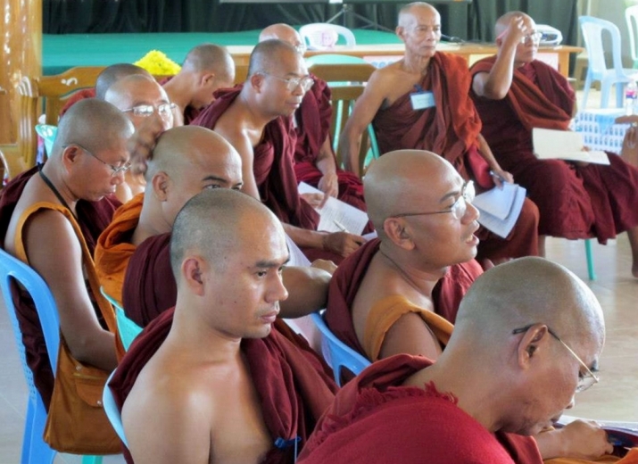 A MEDG training session for monks from across Myanmar. Image courtesy of the author