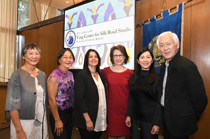 From left to right, Nadine Tang, Leslie Schilling, Sanjyot Mehendale, Corinne Debaine-Francfort, Agnes Hsu-Tang and Oscar Tang. From news.berkeley.edu