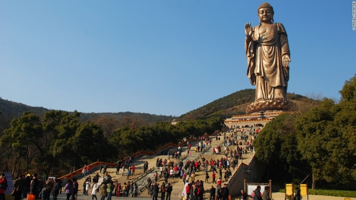 The Spring Temple Buddha statue in China's Henan Province. From cnn.com