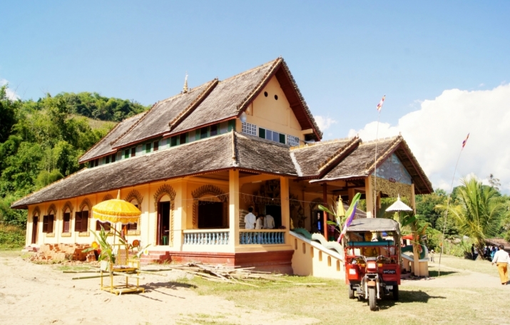 Fostering Buddhism and preserving local culture—a restored temple in Laos