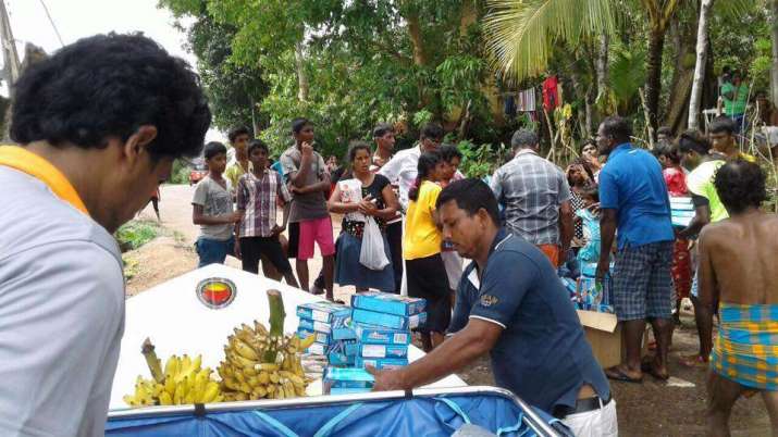 Distribution of flood relief