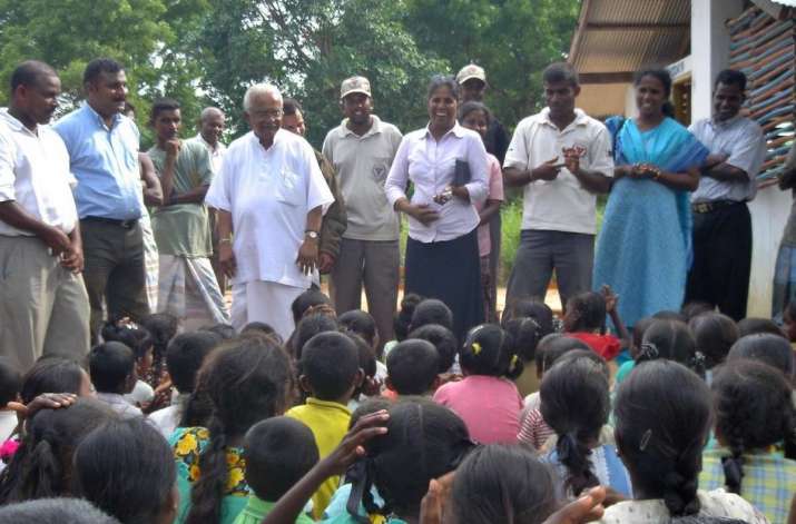 Meeting with Tamils in northern Sri Lanka